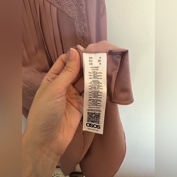 ASOS Midi Dress with Lace & Sheer Detail - Picture 7 of 12